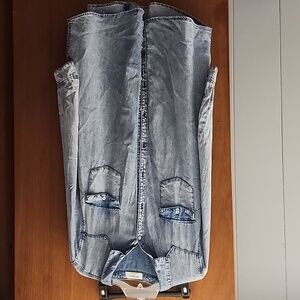 ZENANA CHAMBRAY BUTTON DOWN DRESS SIZE XL